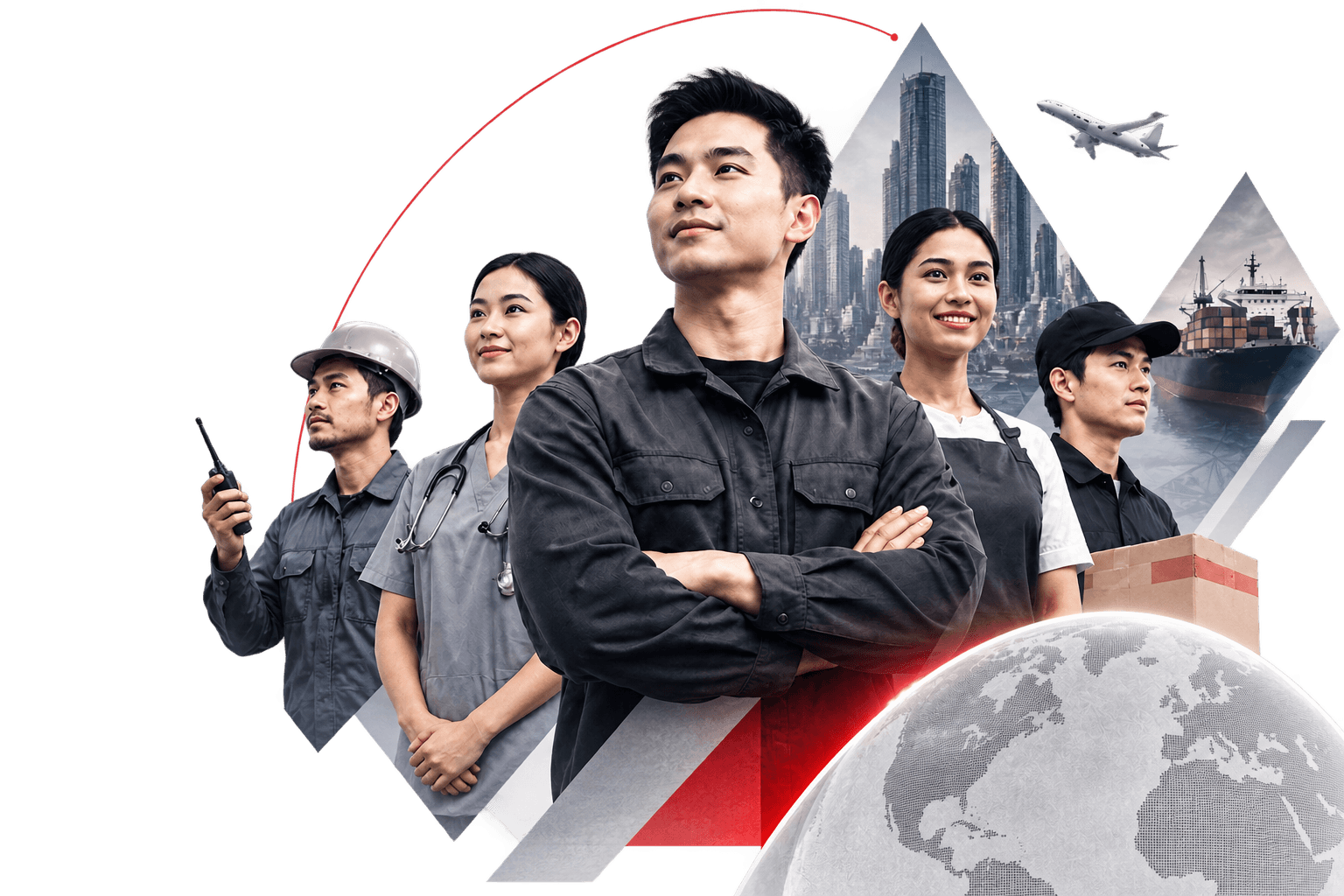 Skilled professionals representing Skillwise manpower solutions